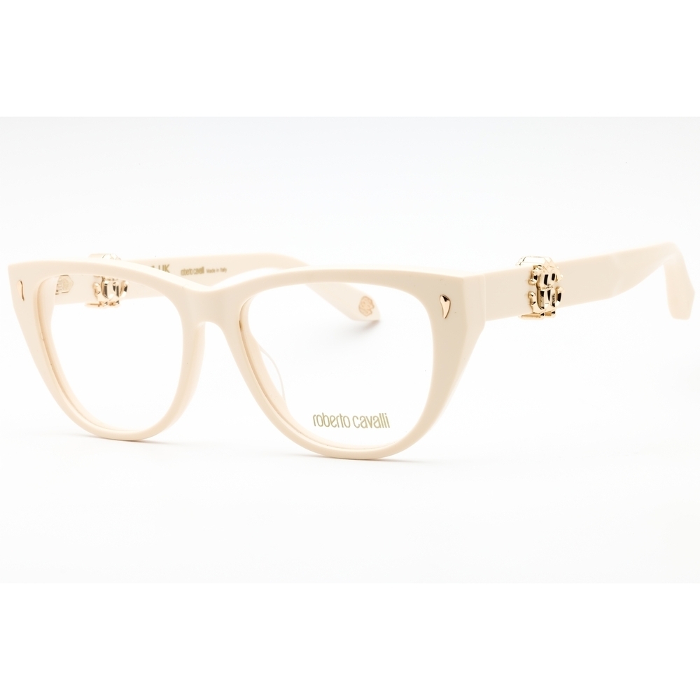 Roberto Cavalli VRC045 Eyeglasses Cream Plastic Cat-Eye